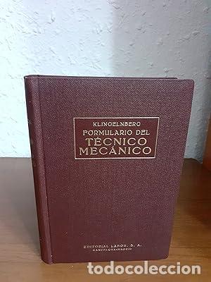 Libros: FORMULARIO DEL T&Eacute;CNICO MEC&Aacute;NICO - Klingelnberg - Foto 1