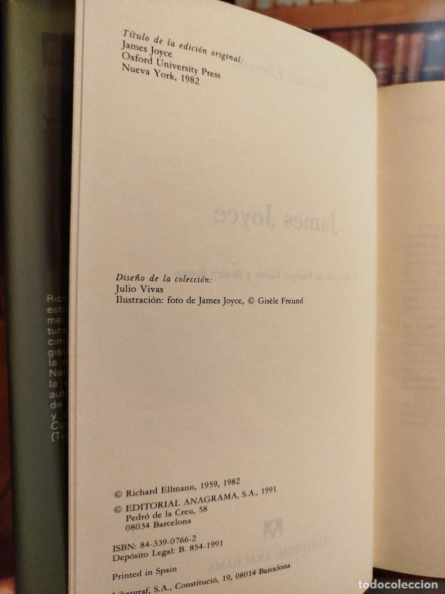 Libros: James Joyce - Ellmann, Richard (1918-1987) - Foto 5