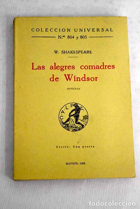 Libros: Las alegres comadres de Windsor: comedia.- Shakespeare, William