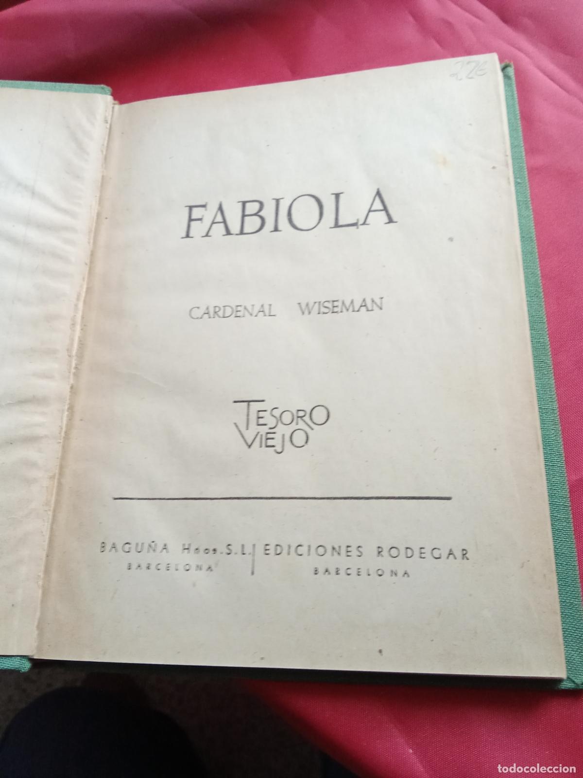 Libros: Cardenal Wiseman. Fabiola L.23704-515 - Foto 3
