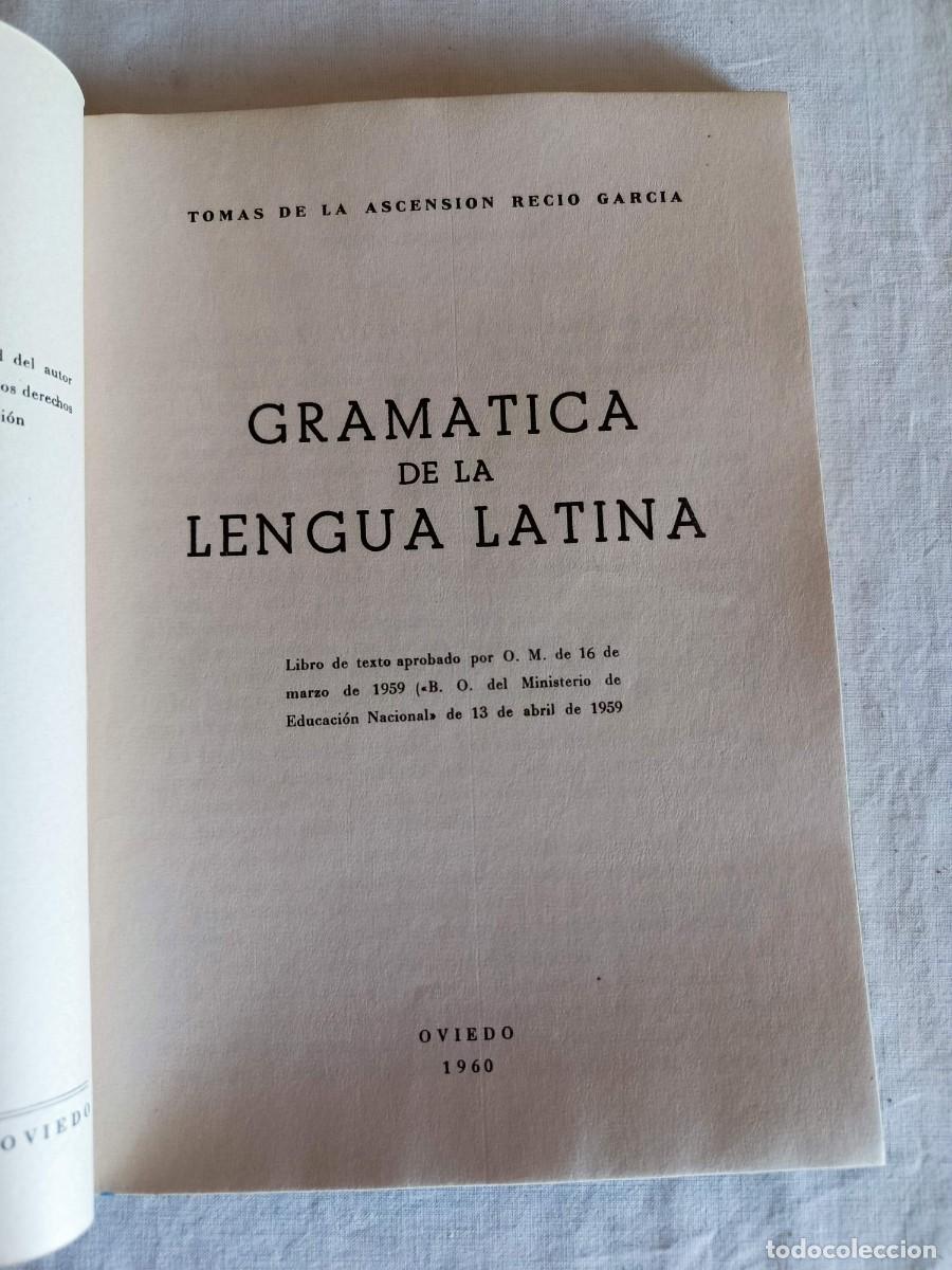 Libros: Gram&aacute;tica de la lengua latina Recio - Foto 3
