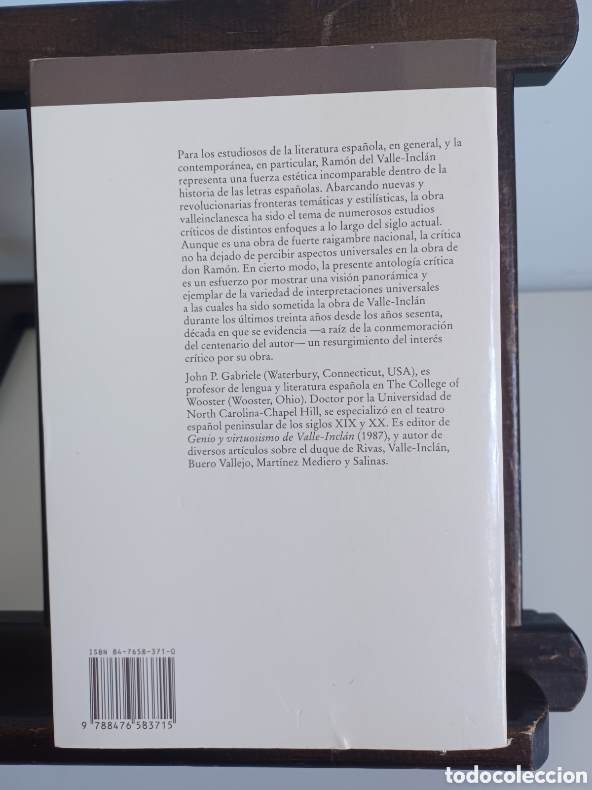 Libros: Suma valleinclaniana/ John Gabriele (ed.)/ Anthropos, 1992 - Foto 2
