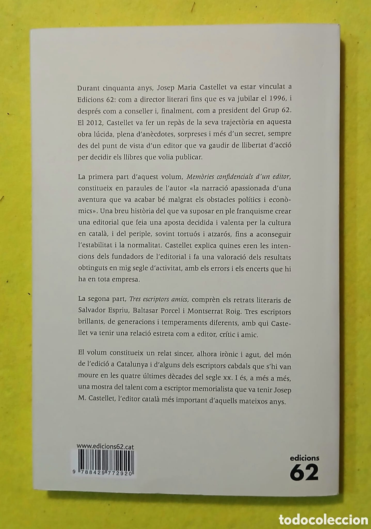 Libros: Mem&ograve;ries confidencials dun editor - Foto 5