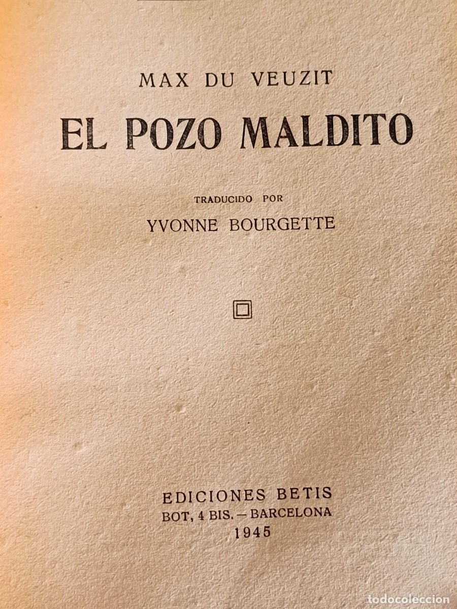 Libros: El pozo maldito Max du veuzit - Foto 3