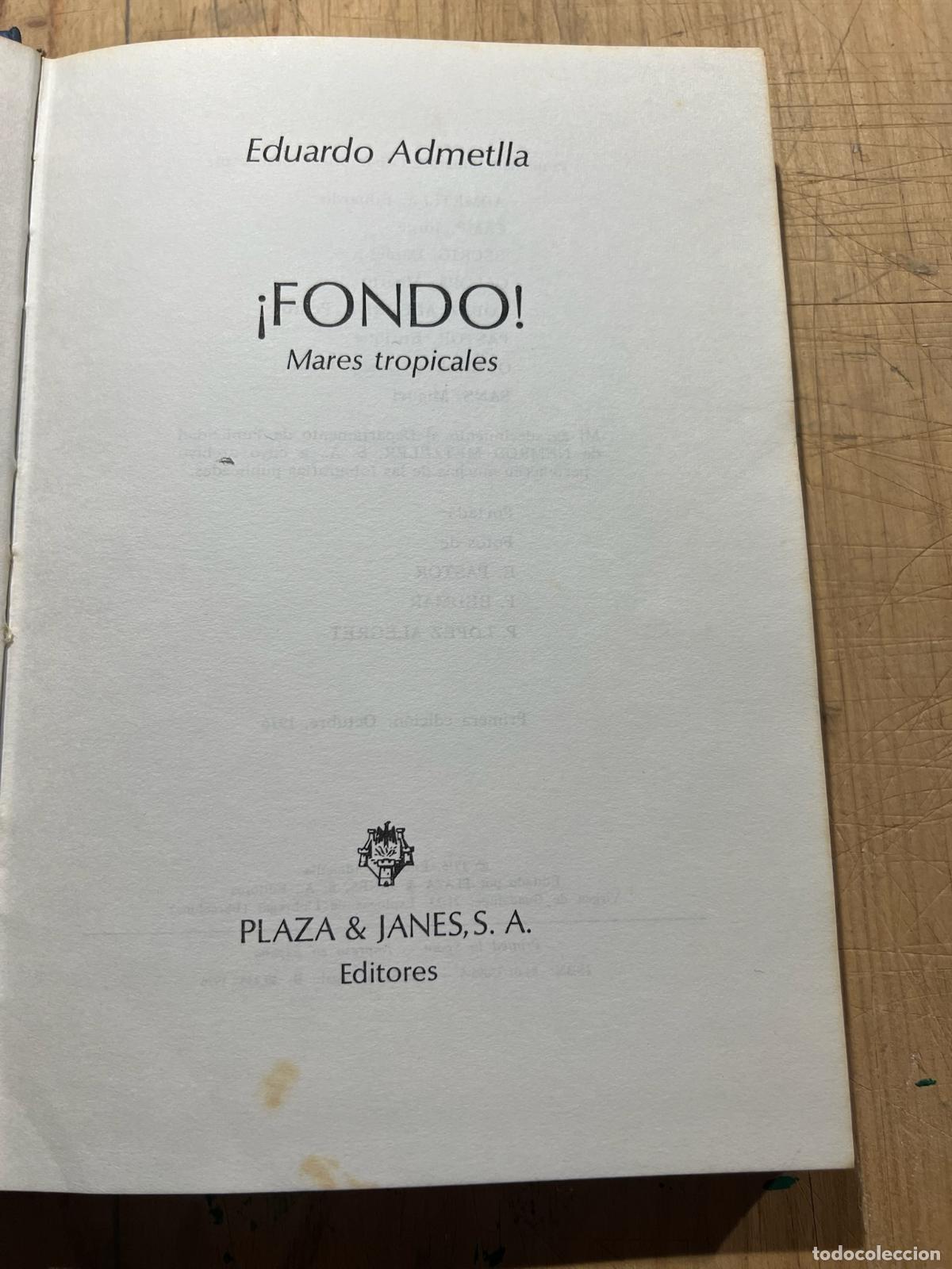 Libros: &iexcl;Fondo! Mares tropicales - Eduardo Admetlla - Foto 3