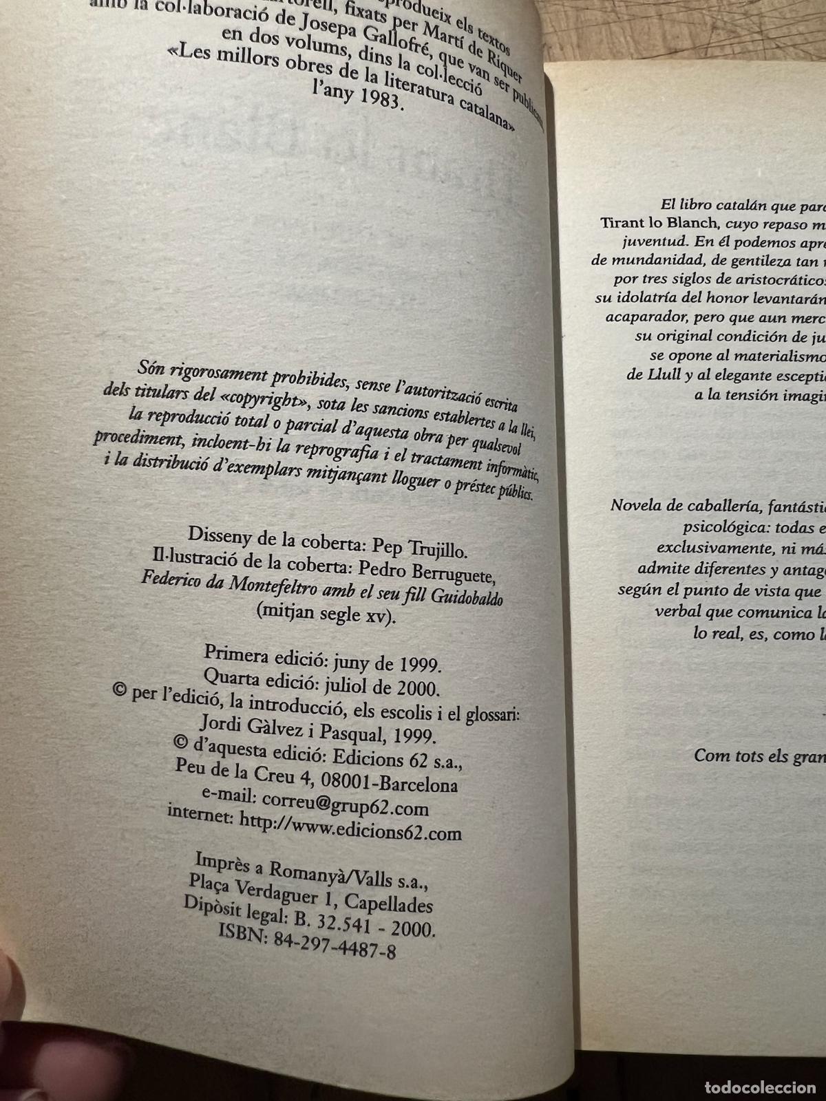 Libros: Tirant lo blanc - Joanot Martorell - Foto 4