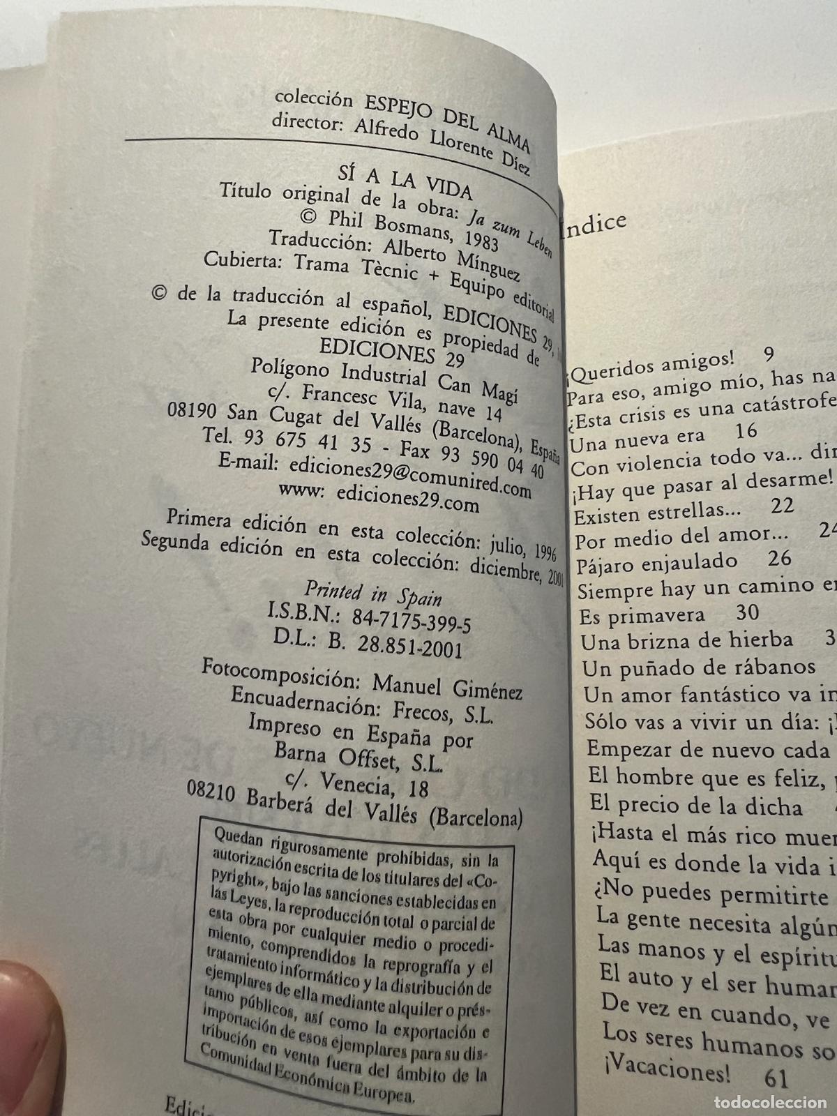 Libros: S&iacute; a la vida - Phil bosmans - Foto 2