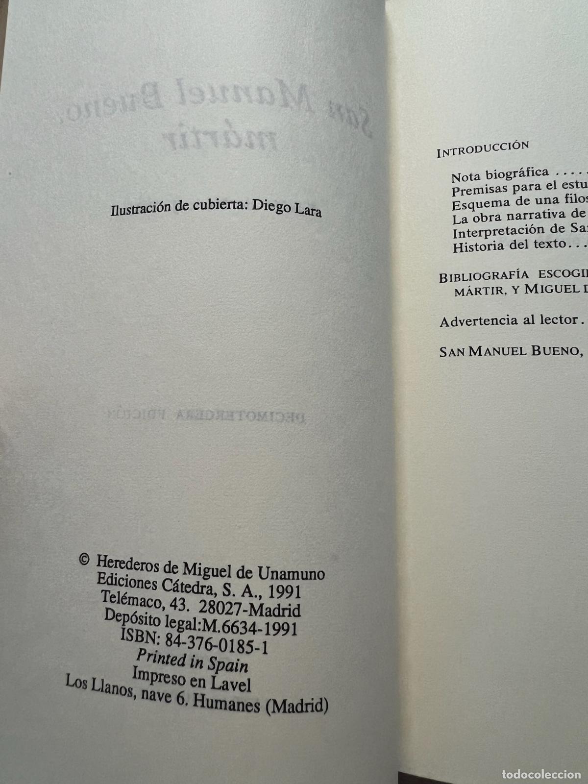 Libros: San manuel bueno, m&aacute;rtir - Miguel de unamuno - Foto 3