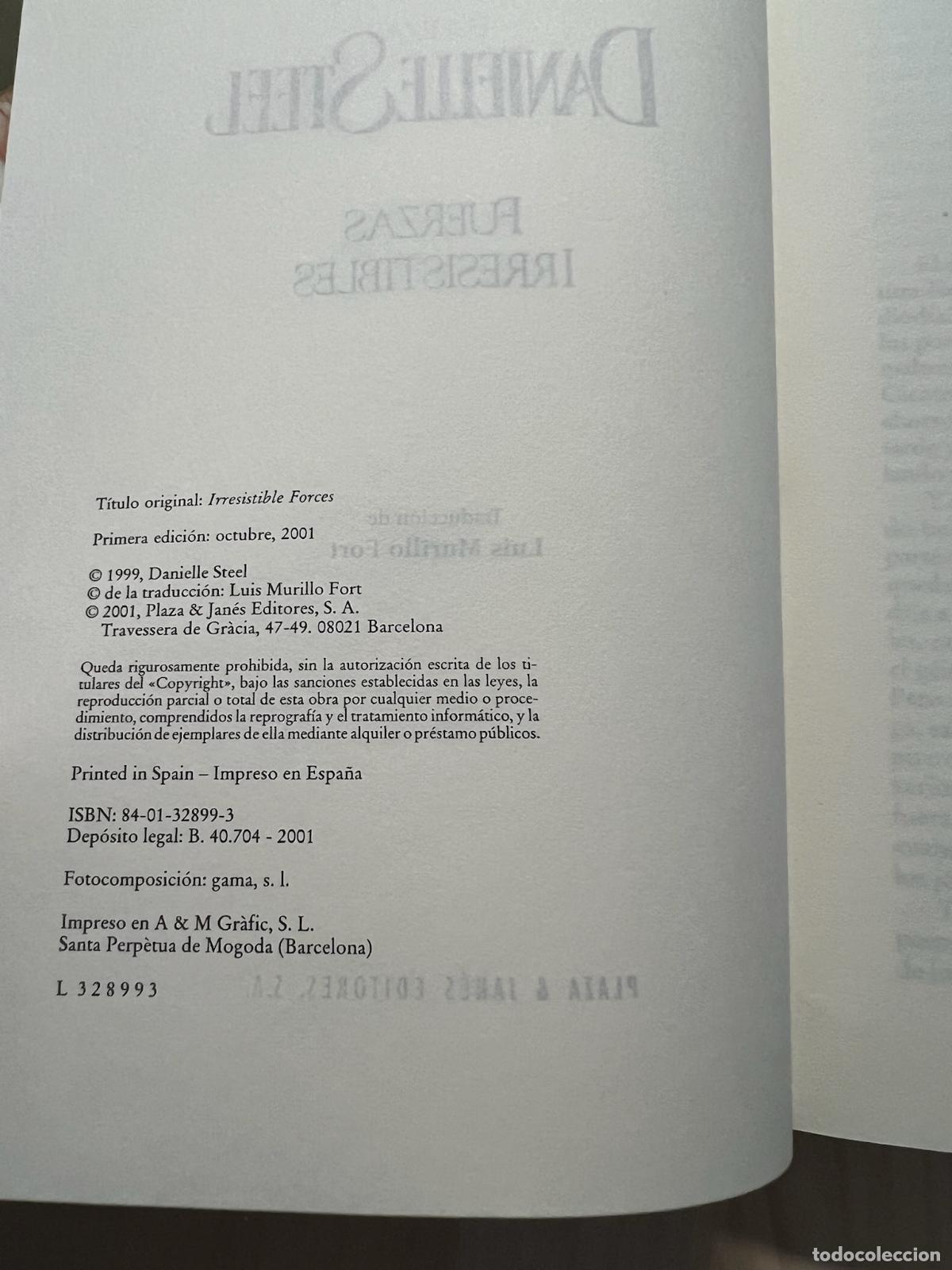 Libros: Fuerzas irresistibles - Danielle Steel - Foto 3