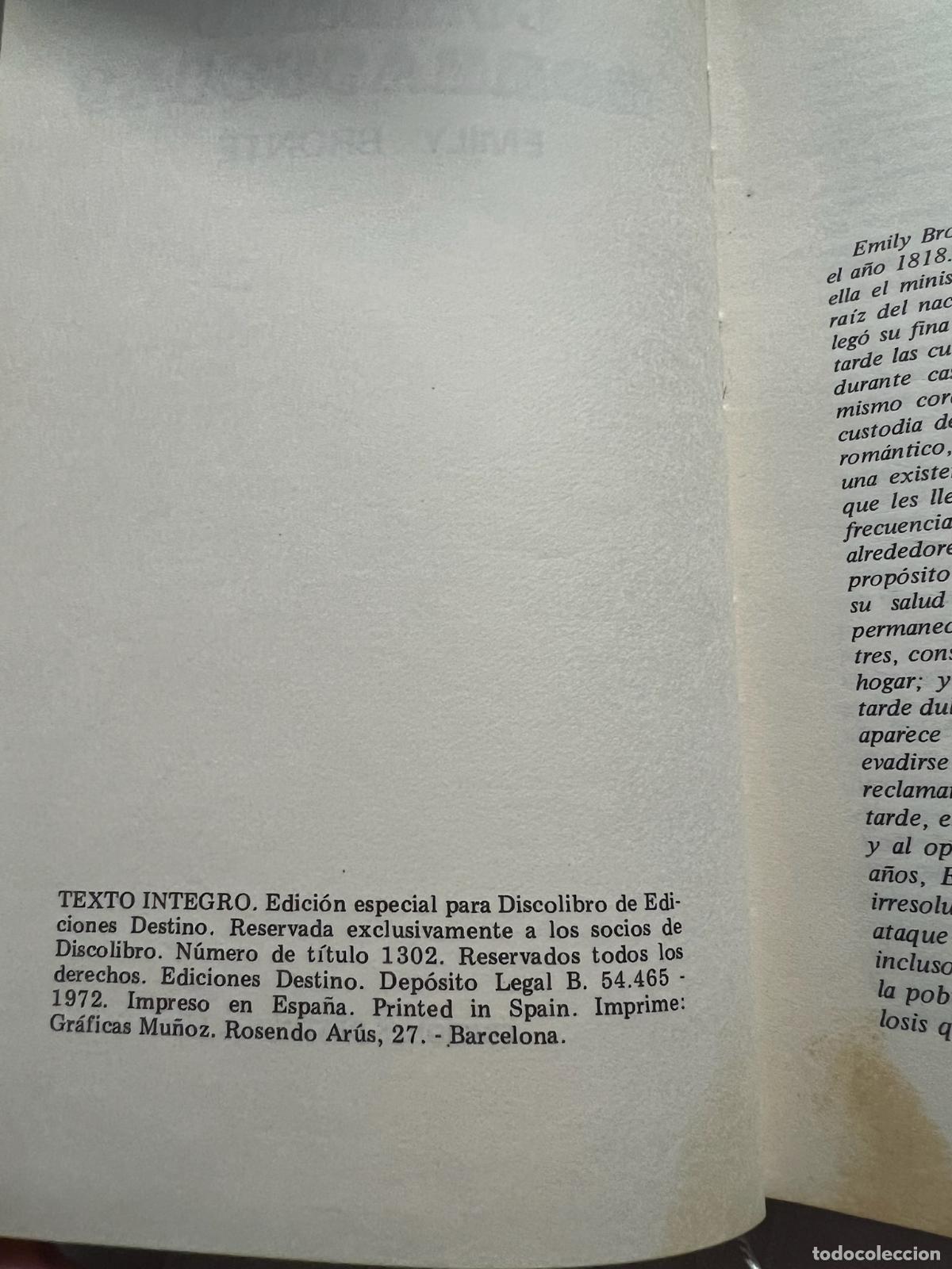 Libros: Cumbres borrascosas - Emily bront&euml; - Foto 3