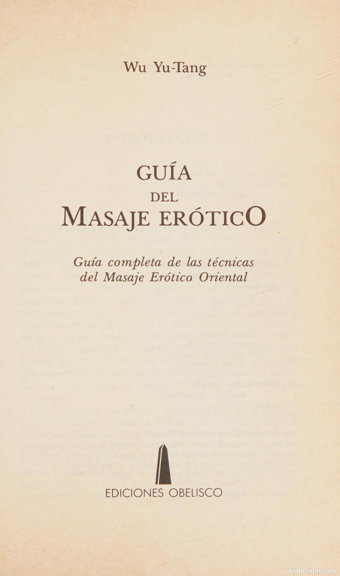 Libri di seconda mano: GUIA DEL MASAJE EROTICO - Tang, Wu Yu