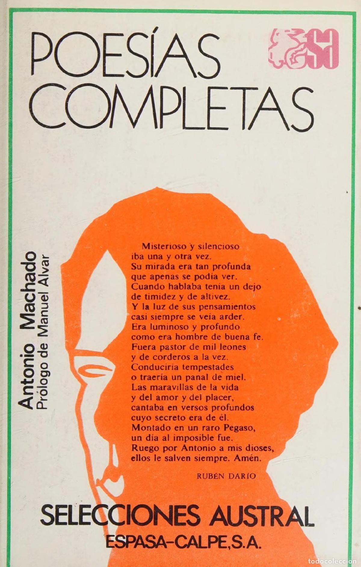 Libros: POESIAS COMPLETAS MACHADO, ANTONIO -