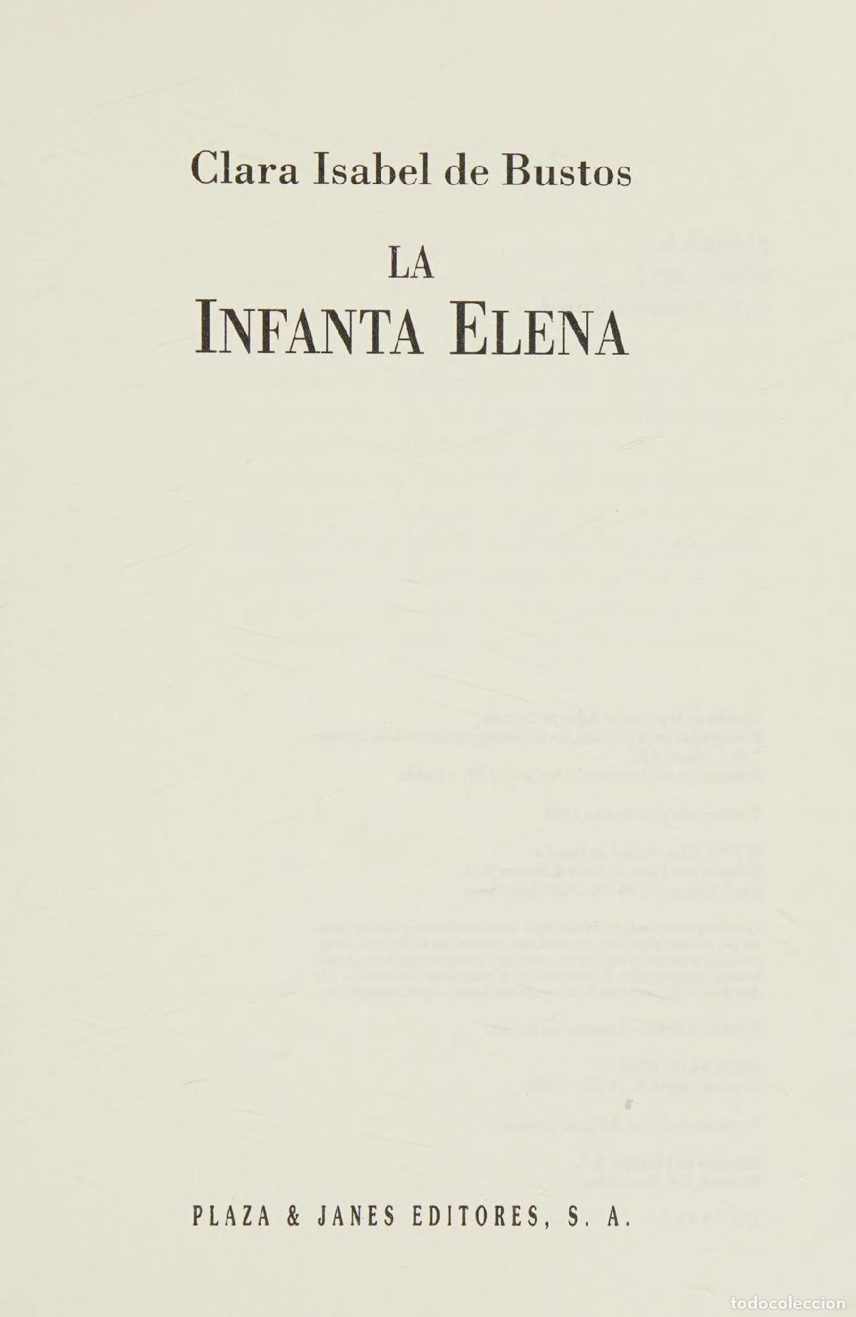 Libros: INFANTA ELENA BUSTOS, CLARA ISABEL DE - - Foto 2
