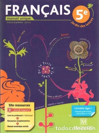 books: Fran&ccedil;ais 5e manuel unique - Jardin des lettres- 9782210063716