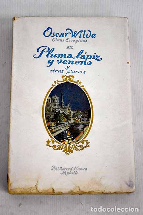 Libros: Pluma, l&aacute;piz y veneno.- Wilde, Oscar - Foto 1