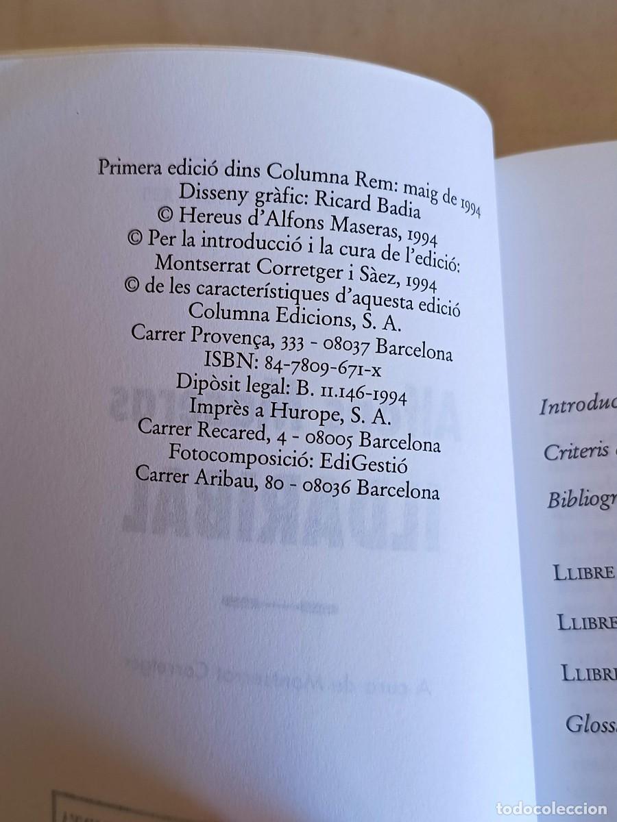 Libros: ILDARIBAL - ALFONS MASERAS - COLUMNA EDICIONS - Foto 3