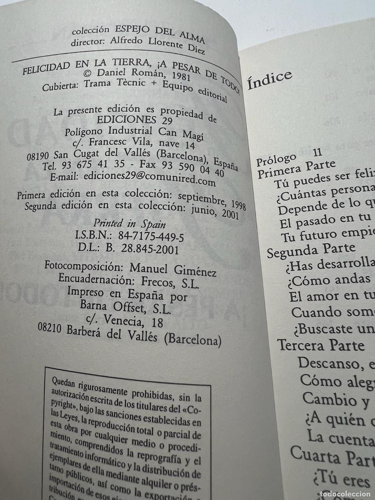 Libros: Felicidad en la tierra &iexcl;A pesar de todo! - Daniel roman - Foto 4