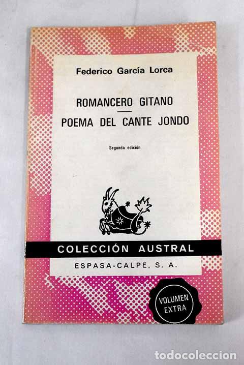 Libros: Romancero gitano ; Poema del cante jondo.- Garc&iacute;a Lorca, Federico