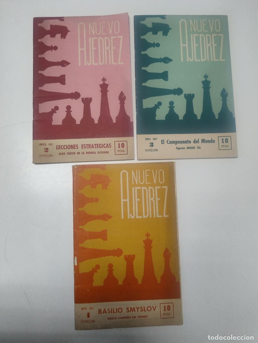 Libros: 3 ejemplares revista Nuevo Ajedrez (n&uacute;emros, 2, 3, 4) -