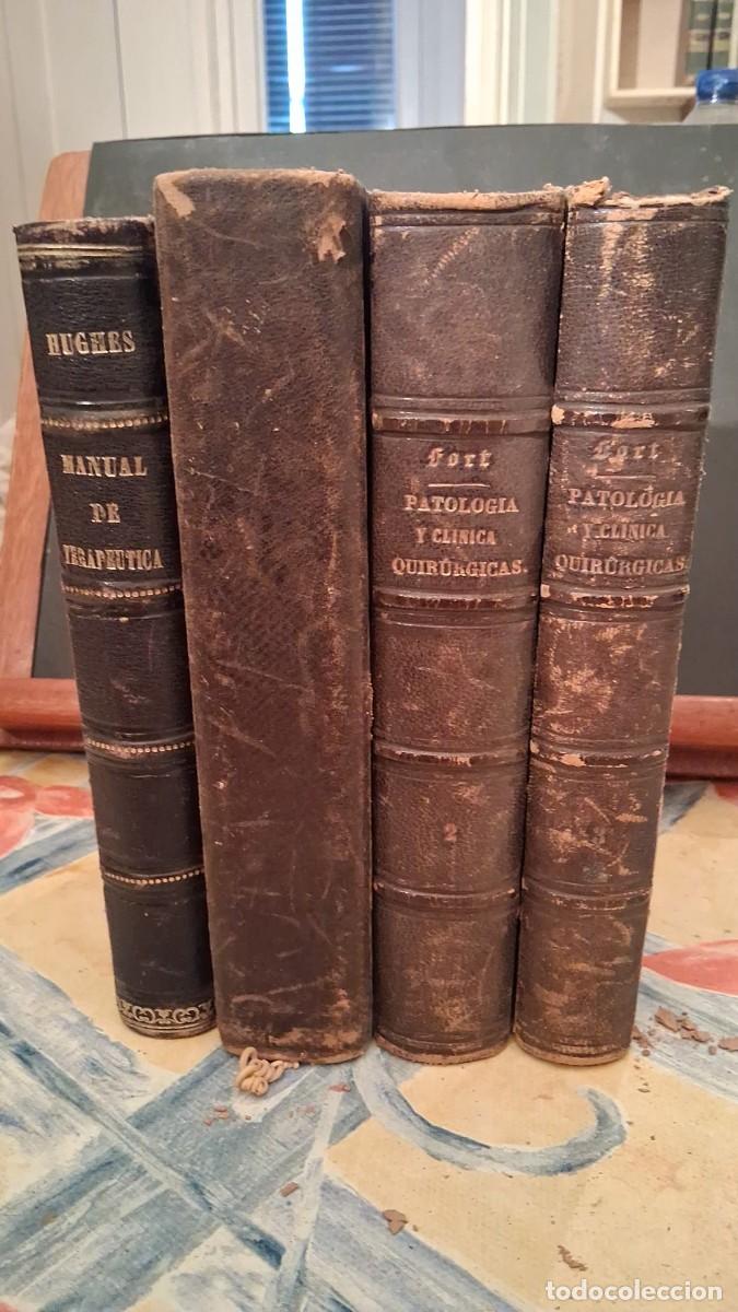 Libros: Lote de 4 libros medicina 1878