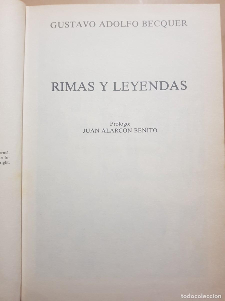 Libros: GUSTAVO ADOLFO BECQUER - RIMAS Y LEYENDAS - EDIMAT LIBROS - 1998 (ILUST) - Foto 5