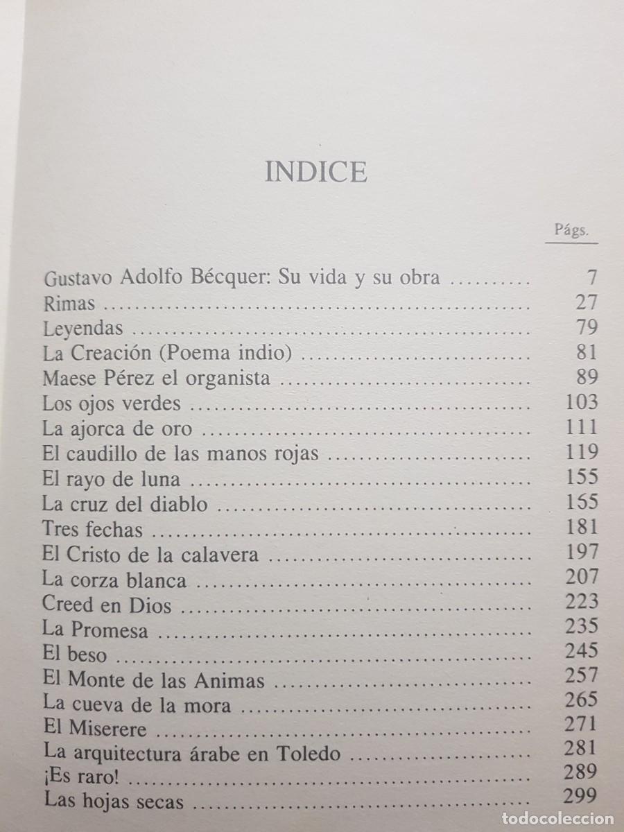 Libros: GUSTAVO ADOLFO BECQUER - RIMAS Y LEYENDAS - EDIMAT LIBROS - 1998 (ILUST) - Foto 20