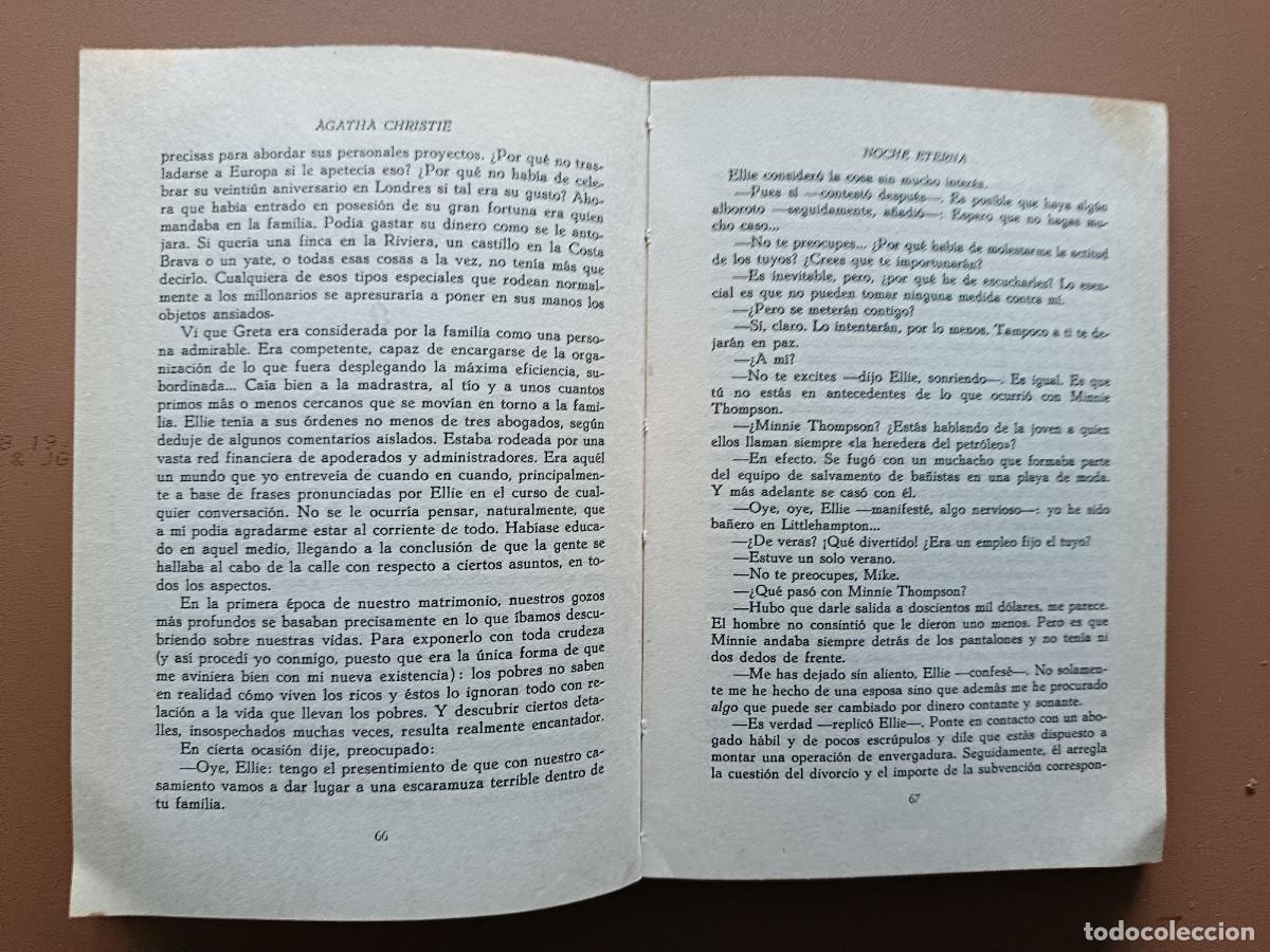 Libros: NOCHE ETERNA- &Aacute;GATHA CHRISTIE- 1968 - Foto 4