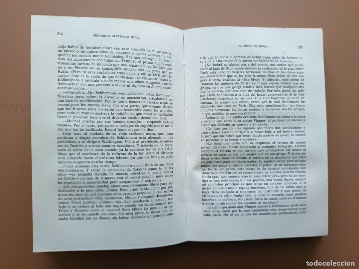 Libros: EL SUE&Ntilde;O DE TROYA- H.A. STOLL- 1971 - Foto 4