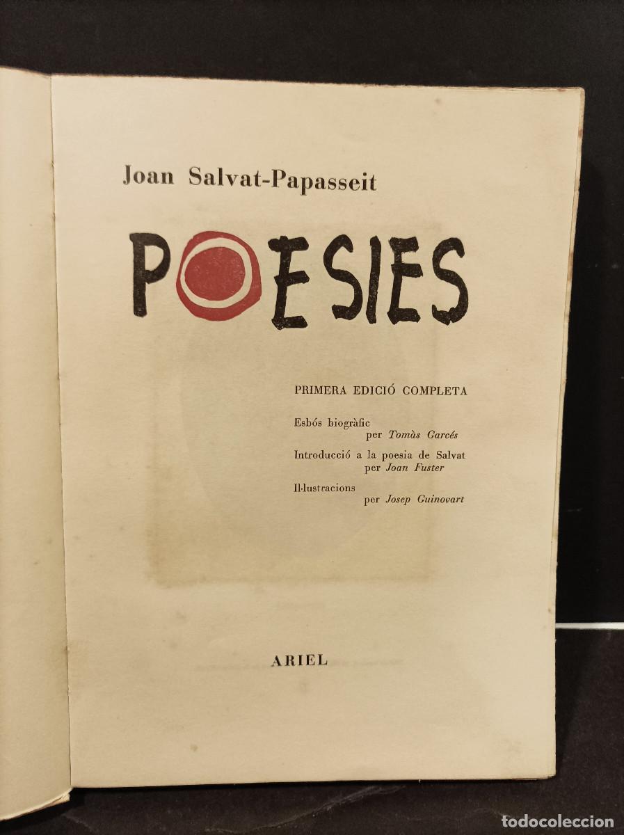 Libros: SALVAT-PAPASSEIT, Joan.- - Poesies. - Foto 3