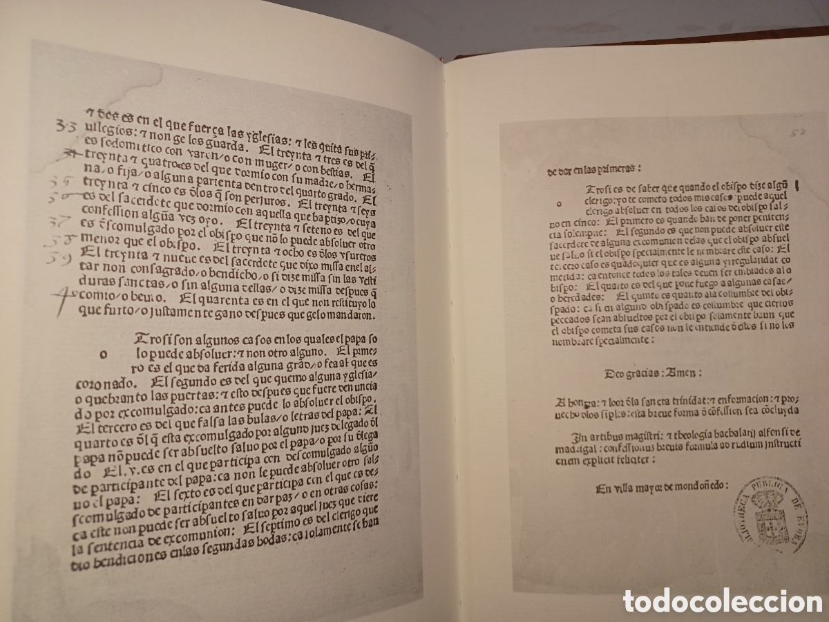 Libros: Breve forma de confesi&oacute;n/ Alonso de Madrigal/ Facs&iacute;mil/ Xunta ,1995 - Foto 7
