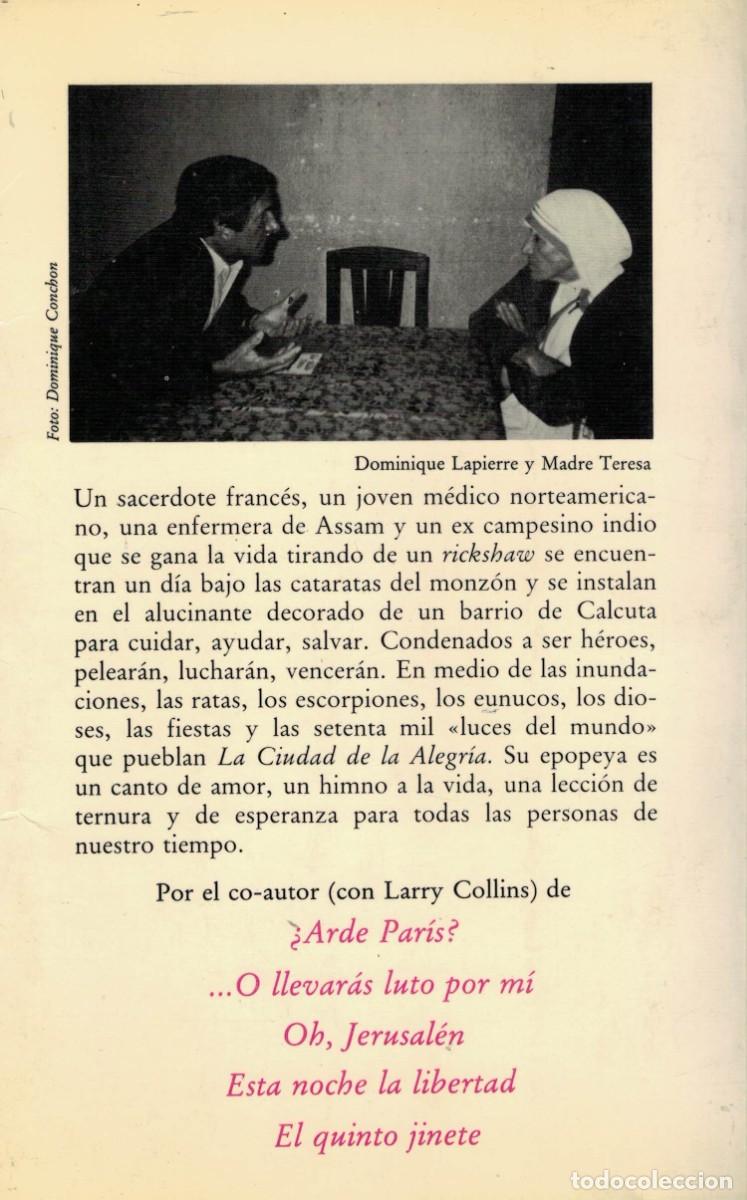 Libros: Dominique Lapierre, La ciudad de la alegr&iacute;a - Foto 2