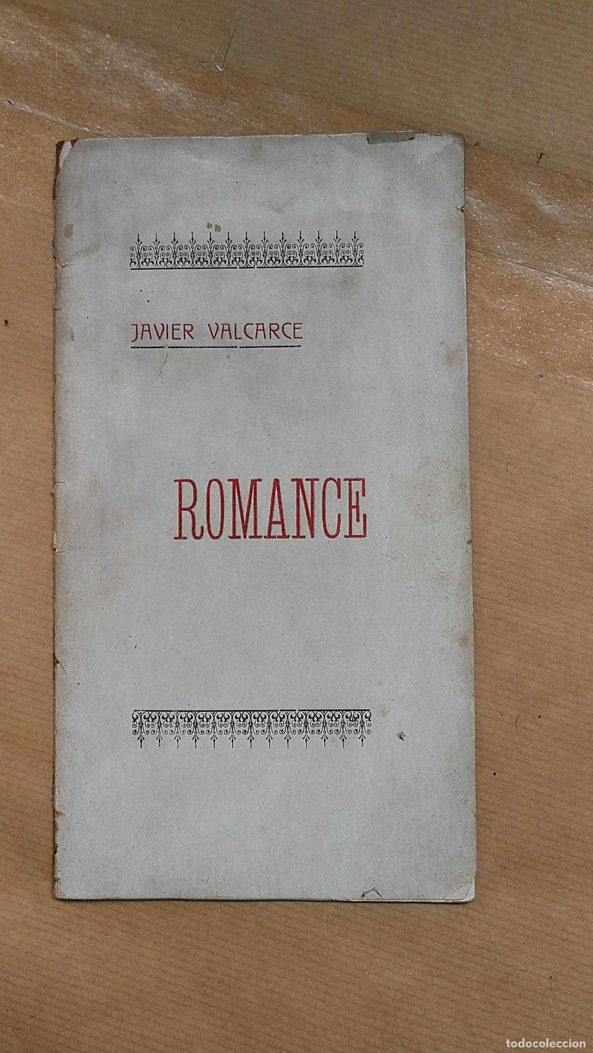 Libros: Romance. - &rdquo;Valcarce, Javier.&rdquo; - Foto 1
