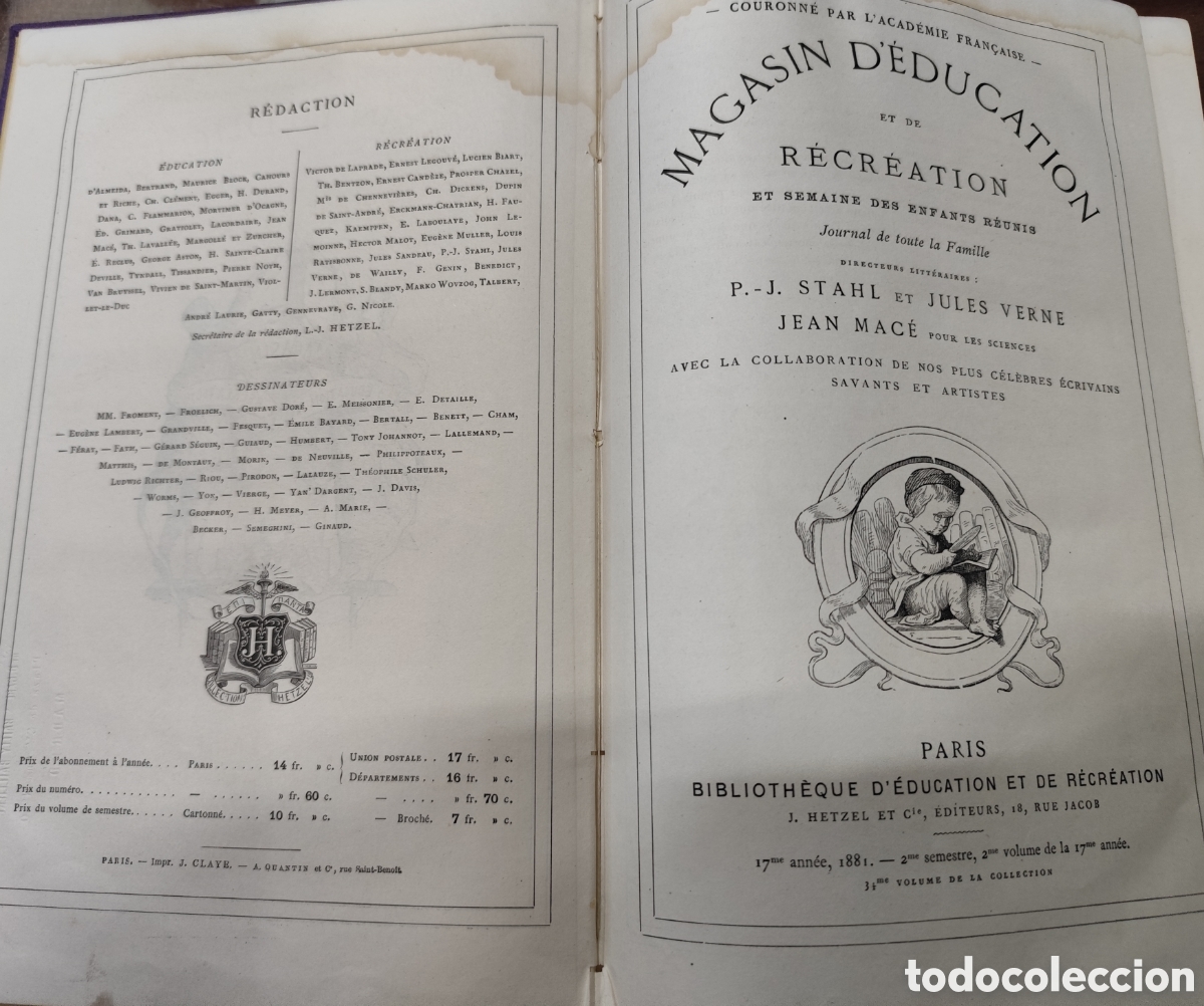 Libri di seconda mano: MAGASIN D EDUCATION ET DE RECREATION. Journal de toute la Famille. TIENDA DE EDUCACI&Oacute;N Y RECREACI&Oacute;N.