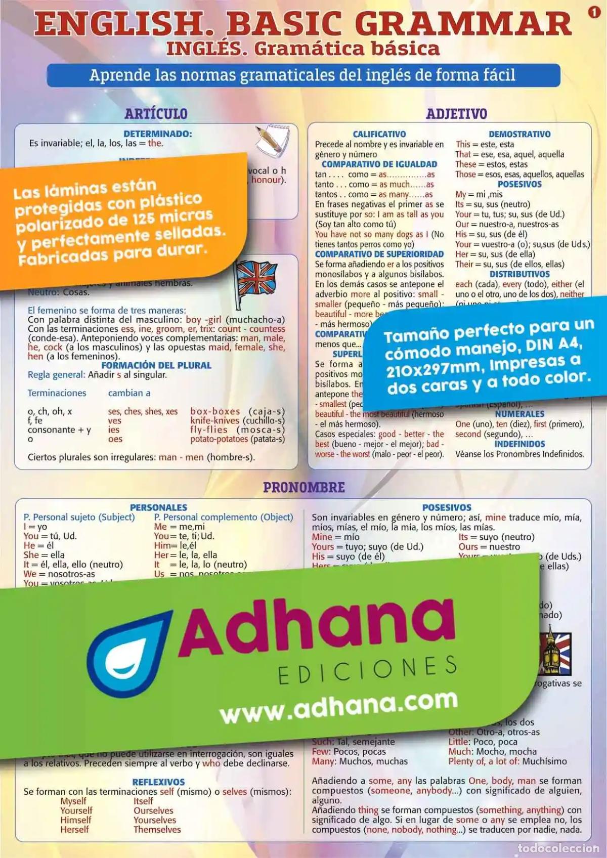 Libros: L&Aacute;MINA DE INGL&Eacute;S. BASIC GRAMMAR - AA. VV. - Foto 2