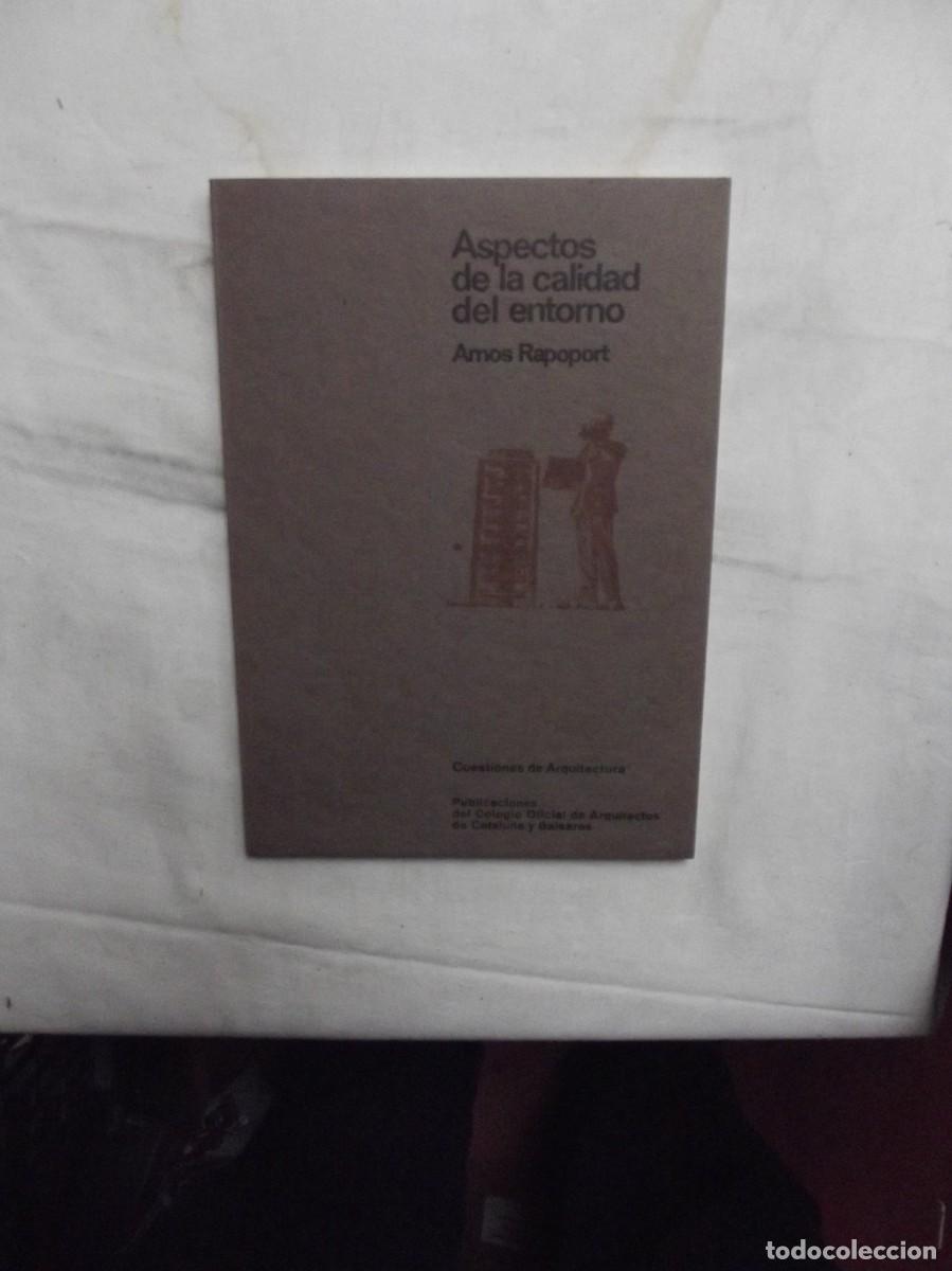 Libros: ASPECTOS DE LA CALIDAD DEL ENTORNO POR AMOS RAPOPORT