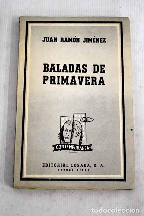 Libros: Baladas de primavera (1907).- Jim&eacute;nez, Juan Ram&oacute;n - Foto 1