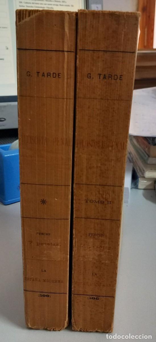 Libros: Filosof&iacute;a penal. (2 vol..) - TARDE, G.: - Foto 5