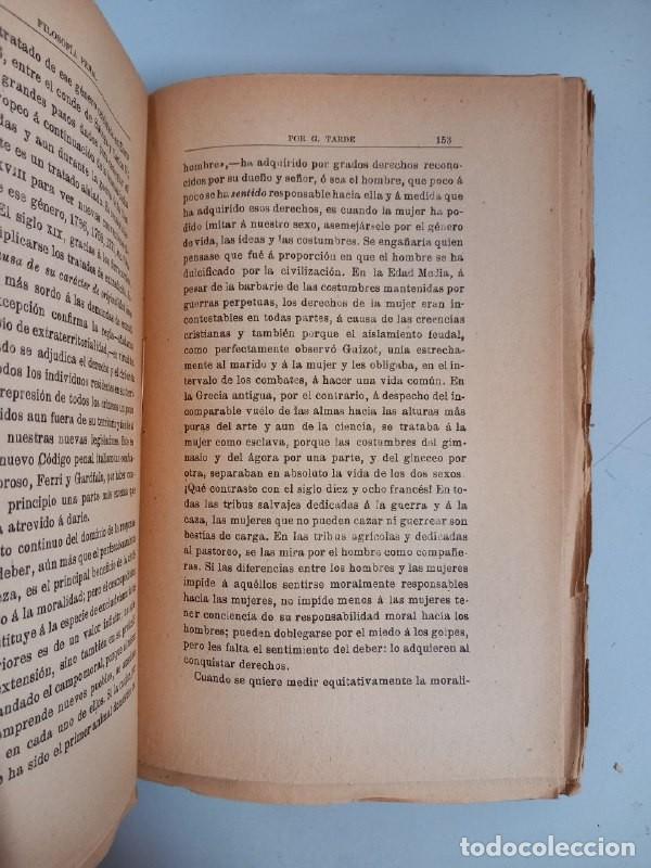 Libros: Filosof&iacute;a penal. (2 vol..) - TARDE, G.: - Foto 9