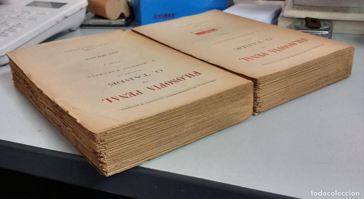 Libros: Filosof&iacute;a penal. (2 vol..) - TARDE, G.: - Foto 12