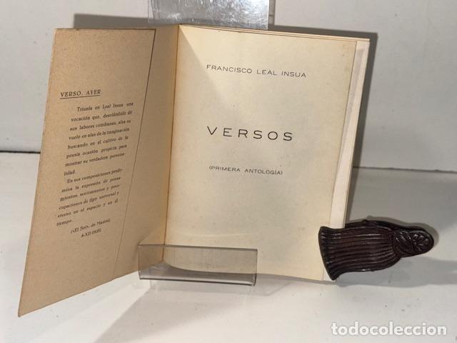 Libros: VERSOS LEAL INSUA FRANCISCO 1955 - Foto 2