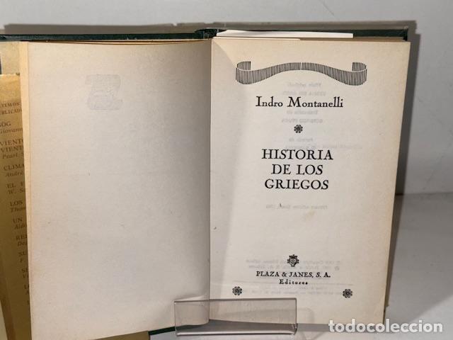 Libros: HISTORIA DE LOS GRIEGO INDRO MONTANELLI - Foto 2