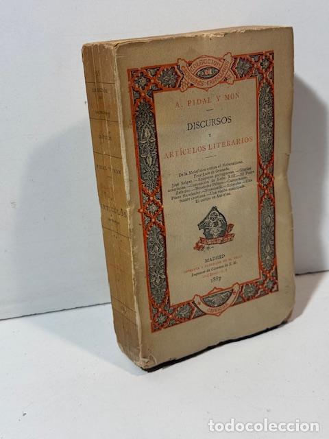 Libros: DISCURSOS Y ARTICULOS LITERARIOS ALEJANDRO PIDAL Y MON 1887 - Foto 4