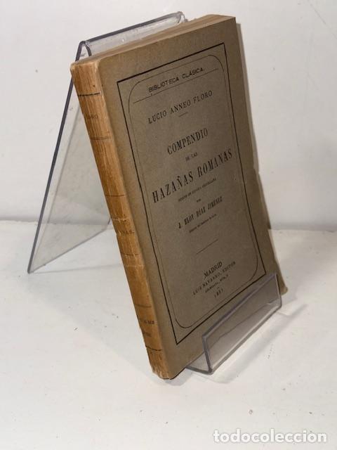 Libros: COMPENDIO DE LAS HAZA&Ntilde;AS ROMANA LUCIO ANNEO FLORO 1885 - Foto 2