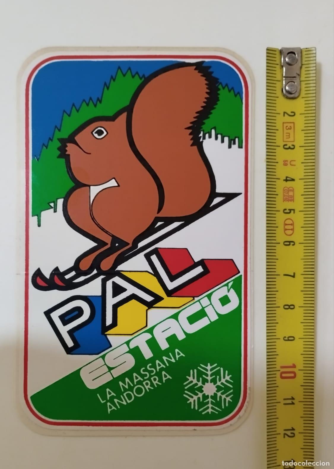 Libri di seconda mano: ANTIGUA PEGATINA / OLD STICKER : PAL ESTACI&Oacute; LA MASSANA ANDORRA ARDILLA - Sin autor