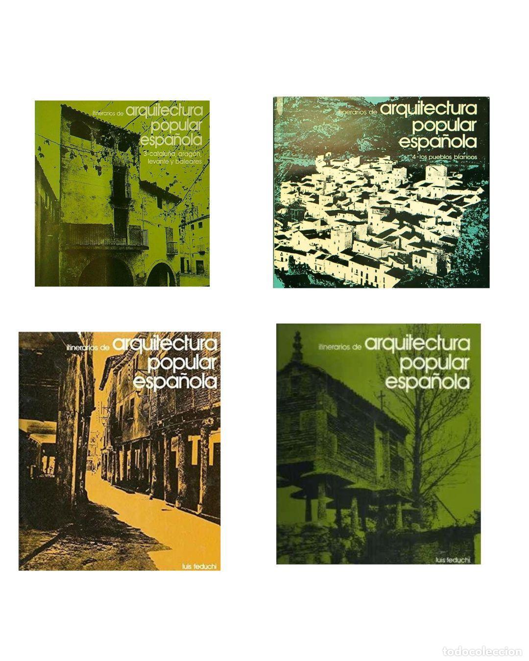 Libros: ARQUITECTURA POPULAR ESPA&Ntilde;OLA. 1-4 - - Foto 1