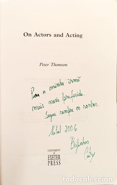 Libros: THOMSON. (Peter) - ON ACTORS AND ACTING. - Foto 2