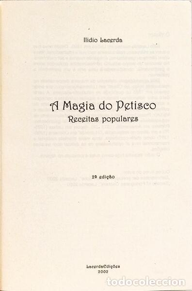 Libros: LACERDA. (Ilidio) - A MAGIA DO PETISCO. - Foto 2