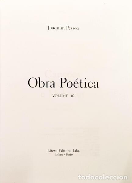 Libros: PESSOA. (Joaquim) - OBRA PO&Eacute;TICA. - Foto 2
