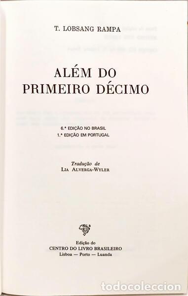 Libros: LOBSANG RAMPA. (T.) - AL&Eacute;M DO PRIMEIRO D&Eacute;CIMO. - Foto 2