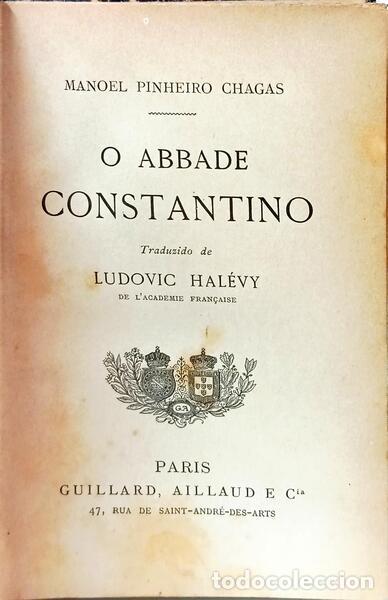 B&uuml;cher: PINHEIRO CHAGAS. (Manoel) - O ABBADE CONSTANTINO.